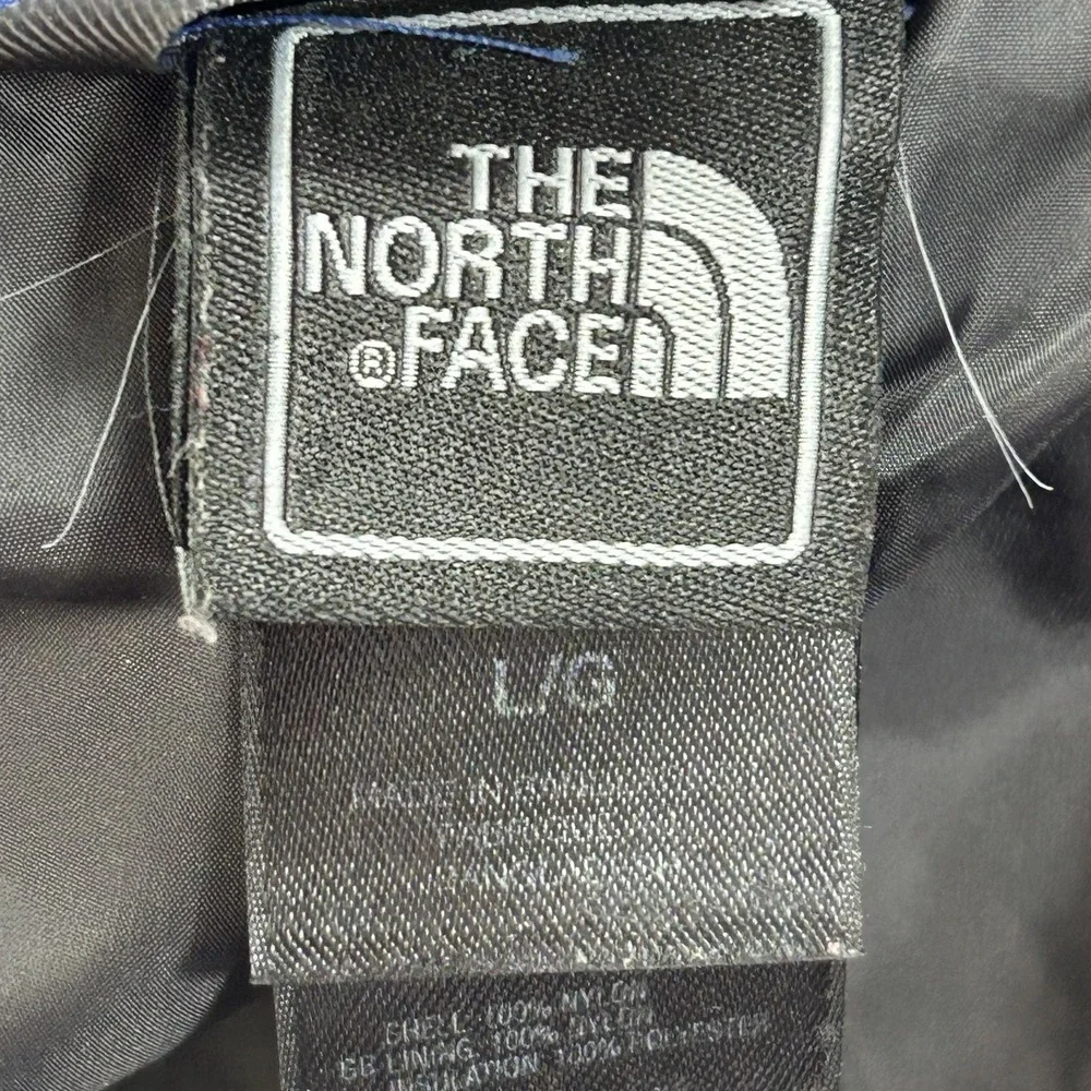 The North Face Jacket‎ Mens Large Blue Puffer Full Zip Insulated Lined Pockets